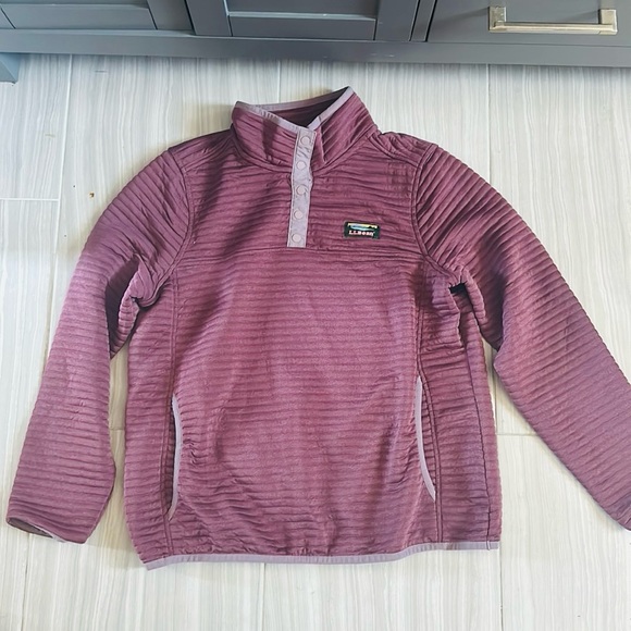 Women's L.L Bean Knit Pullover petite size medium purple - Picture 4 of 4